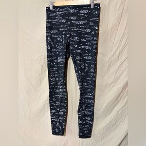 Stylish Black Patterned Women's Leggings